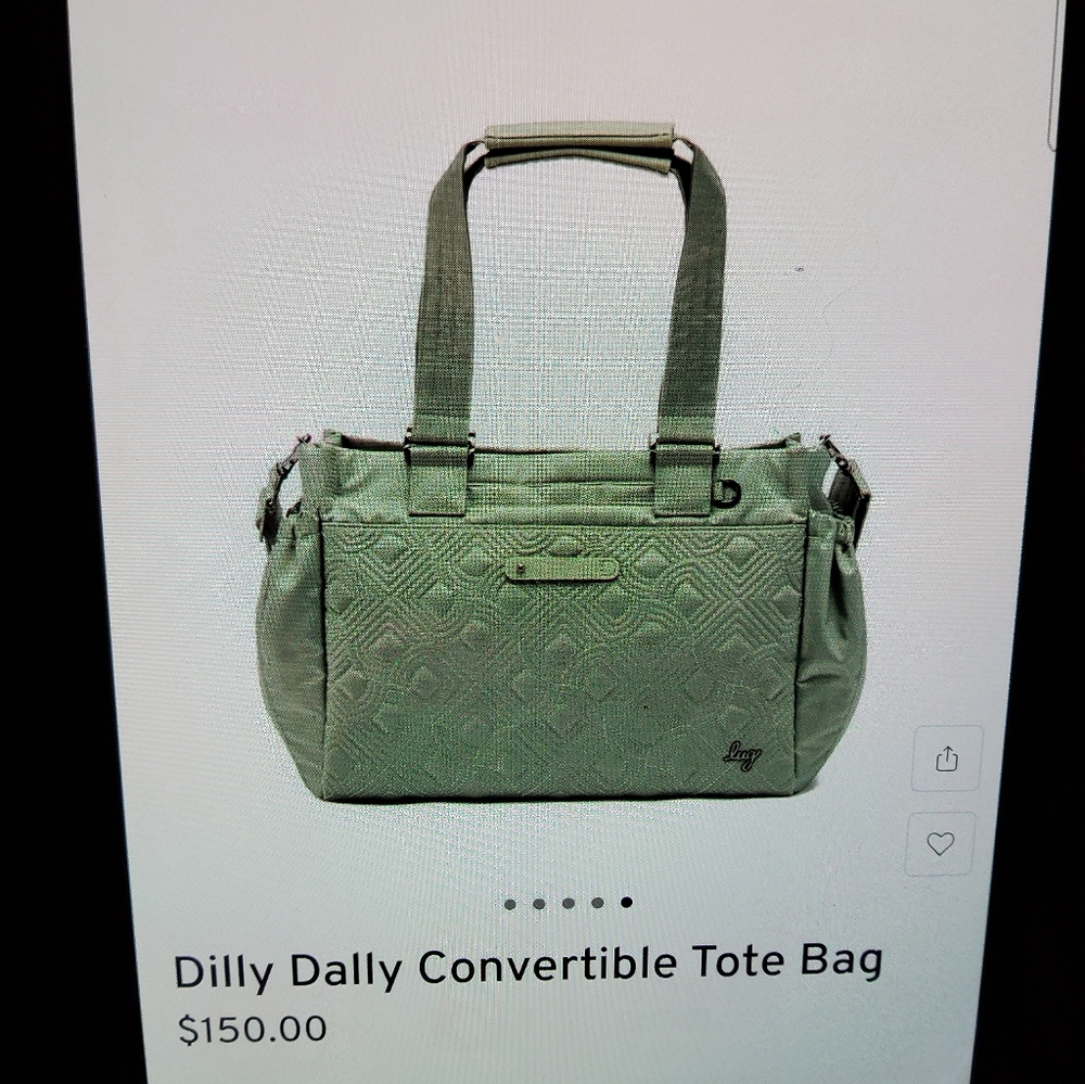 Lug Dilly Dally Convertible Tote Bag, Sage